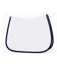 Almohadillas de Silla de Montar Personalizadas de Algodón Blanco para Equitación y Salto, Lavables, Antideslizantes, con Logotipo Bordado, para Silla de Montar Ecuestre - Product Image 2