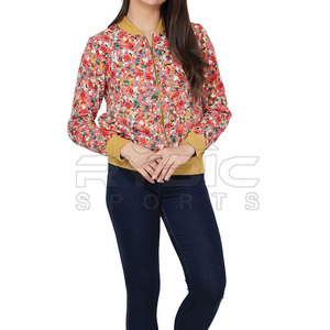 Essential Women Printing Varsity <b>Jackets</b> Soft High Quality Apparel For Daily Street Inspired Looks In Reasonable Price - Product Image 5