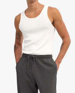 Camisetas sin mangas con capucha para hombre, corte ajustado, cuello en V, 100% algodón, secado rápido, con logo personalizado, gran éxito de ventas 2026 - Product Image 4