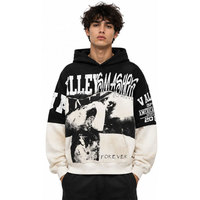 Hoodie Valley Smash Pria Oversized Katun French Terry Bermotif Streetwear Bernapas Gaya Musim Gugur Desain Saku