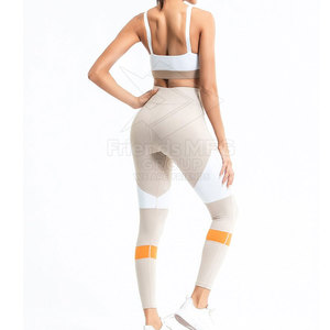 Conjunto de Yoga para Mujer al por Mayor, Más Vendido, Sólido, Transpirable, Ecológico, de 2 Piezas, Alta Calidad, Servicio OEM, Cintura Elástica, Secado Rápido - Product Image 4