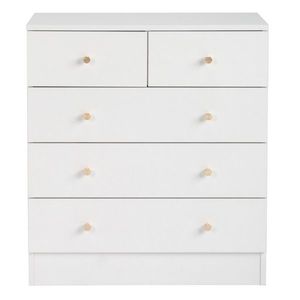 Modern White 5-Drawer Dresser Simple and Elegant Design - Product Image 5