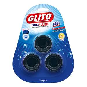 Desodorizantes automáticos para cisterna, desechables, de burbujas azules, 3 tabletas, limpiador de inodoros para baño - Product Image 1