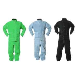 Ropa de Seguridad de Algodón de Primera Calidad, Traje de Soldadura de Gamuza Personalizado, Chaqueta Industrial de Cuero con Aislamiento Térmico de Primera Categoría para Soldador - Product Image 3