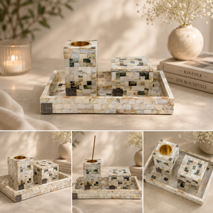 Quemador de incienso de madera hecho a mano con incrustaciones de nácar, difusor aromático de sándalo, uso durante todo el año, decoración para Ramadán y Eid. - Product Image 4