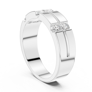 Moissanite Sterling <b>Silver</b> Gold Plated Prong Setting Customized Hip Hop <b>Ring</b> for <b>Men</b> & Women Gift for Her - Product Image 4