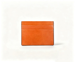 [Customised Logo] Genuine Cowhide Top Grain Leather Card Holder for Men & Women Fashion Style - Product Image 1