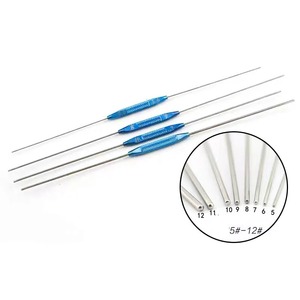 Ametrine Surgical AS-786 Sonda de Lavado y Herramienta de Desobstrucción de Pasaje Lacrimal Recta de Acero de Doble Extremo Oftálmica, Juego de 4 Piezas CE - Product Image 5