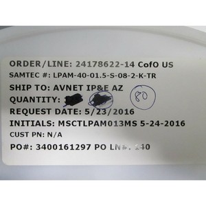 1 Lote de 93 Placas Samtec LPAM-40-01.5-S-08-2-K-TR - Equipo y Piezas de Semiconductores de Confianza de Marca Global - Product Image 5