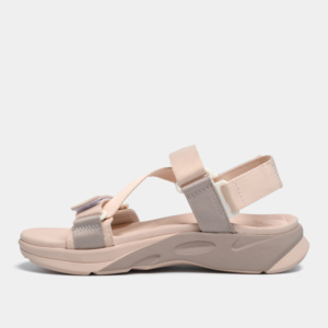 Sandalias Casuales Rosas de Secado Rápido para Mujer, Diseño Ligero con Tiras Cruzadas, Tacón Extraíble, Parte Superior de Nailon, Entresuela de EVA - Product Image 3