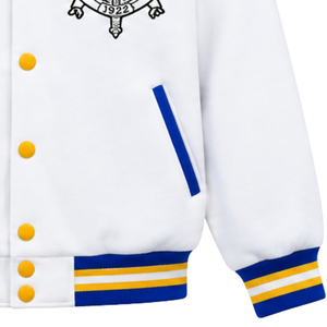 เสื้อแจ็คเก็ตบอมเบอร์ผู้หญิงแบบสั่งทำพิเศษของ Sigma Gamma Rho เสื้อผ้าสตรีนักศึกษาสมาคมกรีกสุดเก๋ เสื้อแจ็คเก็ตแฟชั่นลำลองแบบมีซิป ผู้ผลิตเสื้อแจ็คเก็ตแฟชั่น - Product Image 5