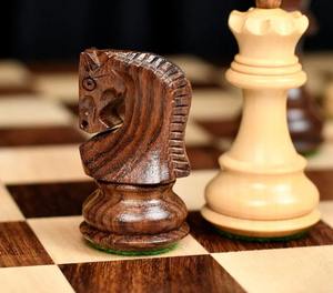 Échecs de luxe russes en bois de Zagreb, en sheesham et en buis, roi de 3,1 pouces, au meilleur prix - Product Image 4