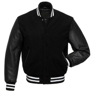 OEM Wholesale Men's Stylish Running Varsity Jacket Custom Size Zip & Button Closure Custom Color <b>Block</b> Design - Product Image 5