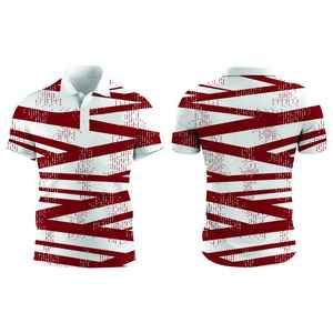 Polo personnalisé multi-couleurs avec détails raffinés, impression graphique haute résolution pour vêtements, sublimation - Product Image 1