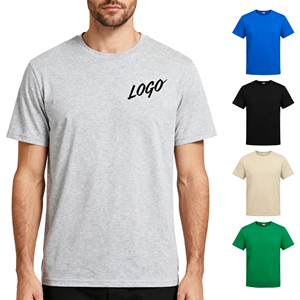 T-shirt décontracté à manches longues pour homme, 100 % coton, 180 g/m², imprimé sérigraphié, respirant, écologique, coupe classique, couche de base - Product Image 4