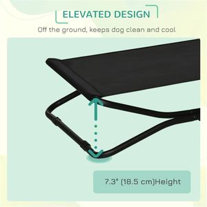Amaca per Gatti Pieghevole Nera da 43,75 Pollici con Copertura Rimovibile e Tessuto Oxford Lavabile - Product Image 2