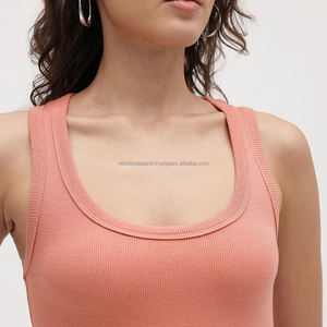 Nardon Apparel Women's Seamless Beauty <b>Back</b> Breathable Quick Dry Lightweight Solid Fitness Sport Tank Top with Custom MADE - Product Image 6