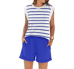 Venta al por mayor: Camiseta deportiva informal de verano para mujer, estilo vintage, con diseño de agujeros, color liso, con encaje, botones en el tobillo, cuello redondo y manga corta, personalizable. - Product Image 3