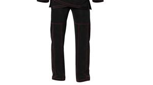 Brazilian Jiu Jitsu Gi Uniform for <b>Men</b> Women Lightweight BJJ <b>Kimono</b> Black with Red Stitching Regular Fit Adult Size - Product Image 6