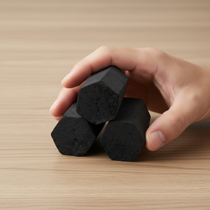 ถ่านมะพร้าวขาวทรงหกเหลี่ยม ความสะอาดสูง ความสกปรกต่ำ - Product Image 1