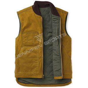 Chaleco Nuevo para Hombre, 100% Algodón, Tela de Lona, Multibolsillos, para Pesca, Caza, Senderismo, Táctico, Multiusos, con Logotipo Personalizado - Product Image 2
