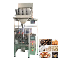 Machine d'emballage automatique de granulés, pâtes, macaronis et nouilles à 4 têtes, avec peseuse linéaire de haute précision et entraînement par engrenages motorisés