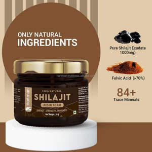 Bouteille sauvage certifiée GMP Pot Mason Résine Shilajit-Booster d'énergie ayurvédique naturel Soutient l'immunité Vitalité Cire générale - Product Image 4
