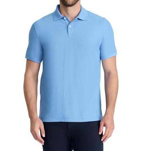 Men's Light <b>Blue</b> Short Sleeve <b>Polo</b> <b>Shirt</b> Solid Color Casual Woven Regular Fit Button Front - Product Image 2