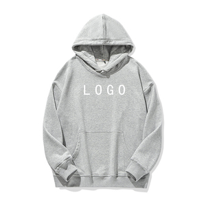 เสื้อฮู้ดดี้โลโก้แบบกำหนดเอง เสื้อฮู้ดดี้ผ้าฝ้ายฟลีซทรงโอเวอร์ไซส์ มีกระเป๋าจิงโจ้ สไตล์สตรีทแวร์ พิมพ์ตามสั่ง ยูนิเซ็กซ์ - Product Image 6