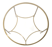 Table basse ronde en verre, métal doré, mobilier de salon contemporain minimaliste moderne