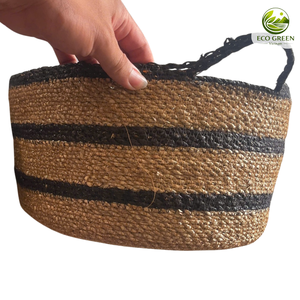 Cesta de algas marinas ECO GREEN, bolsas de almacenamiento flexibles de algas marinas, organizador/almacenamiento de algas marinas, hecho a mano, rectangular - Product Image 1