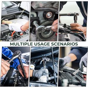 Set di 46 Chiavi a Bussola Metriche da 1/4 di Pollice, Kit di Attrezzi per Meccanici con Custodia in Plastica, Include Misure di Attacco e Bussole - Product Image 6