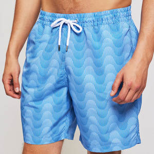 กางเกงว่ายน้ำชายหาดสำหรับผู้ชาย แบรนด์ส่วนตัว สีและโลโก้สั่งทำได้ รุ่นปี 2026 คุณภาพระดับมืออาชีพ แห้งเร็ว พร้อมซับในตาข่าย - Product Image 2