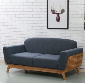 Modern <b>Sofa</b> with Solid <b>Wood</b> Base - Product Image 1