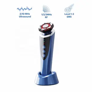 Immediate Delivery Anti-ageing Popular 2024 Newest Dual Ultrasound RF EMS Portable Handheld Facial Device