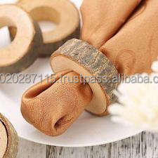 Ensemble porte-serviettes décoratif en bois pour décoration de table de fête avec charme rustique - Product Image 2