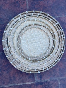 Juego de 6 bandejas redondas de bambú tejidas a mano para secar y servir, en 6 tamaños, para hierbas, alimentos y productos agrícolas - Product Image 5
