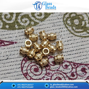 2026 new arrival loose brass <b>beads</b> 6mm 8mm 10mm spacer <b>beads</b> - <b>top</b> quality custom metal <b>beads</b> at competitive price - Product Image 2