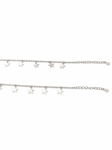 Bracelet en argent sterling 925 avec breloque étoile pour femme, finition polie, design minimaliste et céleste, idéal pour le quotidien, les fêtes, ou comme cadeau d'anniversaire. - Product Image 4