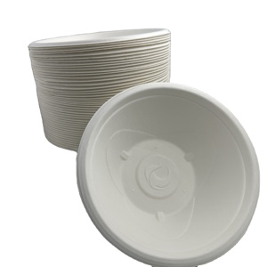 กล่องข้าวกลางวันทำจากชานอ้อยย่อยสลายได้,กล่องอาหารกลางวันทำจากไม้ไผ่เป็นมิตรกับสิ่งแวดล้อมสามารถนำไปรีไซเคิลได้ขนาดใหญ่กล่องใส่ซุปกระดาษพร้อมฝาปิด - Product Image 3