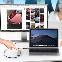 Hub Multiport USB C 8in1 HDMI2.0 4K60Hz USB3.0 5Gbps Transfer Cepat PD100W Pengisian Daya Cepat Jack Audio 3.5mm Pembaca Kartu ST/TF