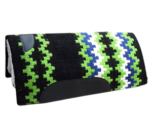 Tapis de selle western de haute qualité en laine polaire de Nouvelle-Zélande pour équipement d'équitation et de course de chevaux à motif croisé - Product Image 5