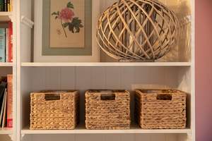 Cesta de Almacenamiento Redonda de Madera Moderna y Ecológica Decorasian, Multifuncional para la Sala de Estar - Product Image 4