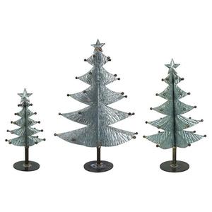 Décoration de table de Noël en aluminium finition argentée, magnifique et de qualité supérieure, pour une ambiance festive à la maison - Product Image 2