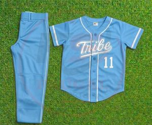 Ensemble uniforme de baseball noir avec maillot boutonné et pantalon, kit sportif personnalisé pour équipe, 100 % polyester, manches courtes, imprimé par transfert thermique - Product Image 4