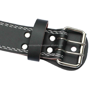 Ceintures de sécurité de musculation en cuir véritable de haute qualité pour la musculation et le fitness - Product Image 1