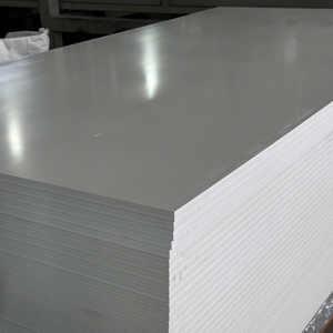 Custom White PVC Foam Board <b>Sheet</b> 10mm Thickness 0.6 G/cm3 Density <b>Plastic</b> Panels for Kitchen Surface and Furniture - Product Image 1