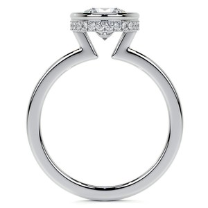 Round Cut Moissanite <b>Ring</b> 925 Sterling <b>Silver</b> White Gold Plated Classic <b>Solitaire</b> Engagement Wedding Promise Bridal <b>Ring</b> - Product Image 2