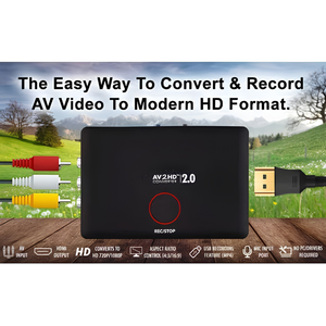 Convertidor y Grabador AV a HDMI 2.0 con Grabación USB, Entrada Compuesta RCA, Salida 1080P/720P, Soporte NTSC/PAL, Video MP4 - Product Image 5