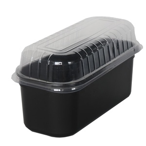 <span class=keywords><strong>Bac</strong></span> à glace noir en <span class=keywords><strong>plastique</strong></span> de 5 <span class=keywords><strong>litres</strong></span> avec couvercle, personnalisable, pour présentoirs de gelato et chariots de congélation - Product Image 3